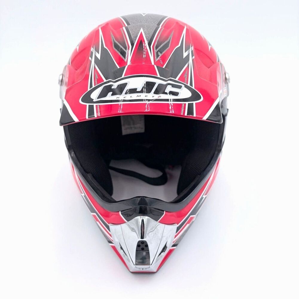 HJC CL-X4C Logic Youth L/XL Motocross Helmet Red/Black/Silver Motorcycle